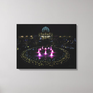 Lewis Ginter Botanical Garden Lights. Canvas Print
