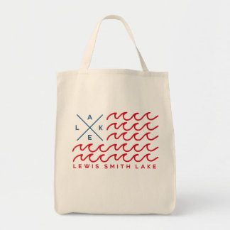 Lewis Smith Lake Flag Wave Tote Bag