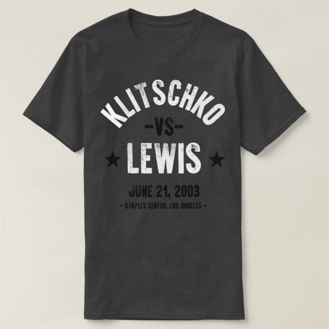 Lewis vs Klitschko T-Shirt (Design Front)