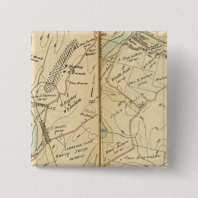 Lewisboro, New York 2 15 Cm Square Badge (Front)