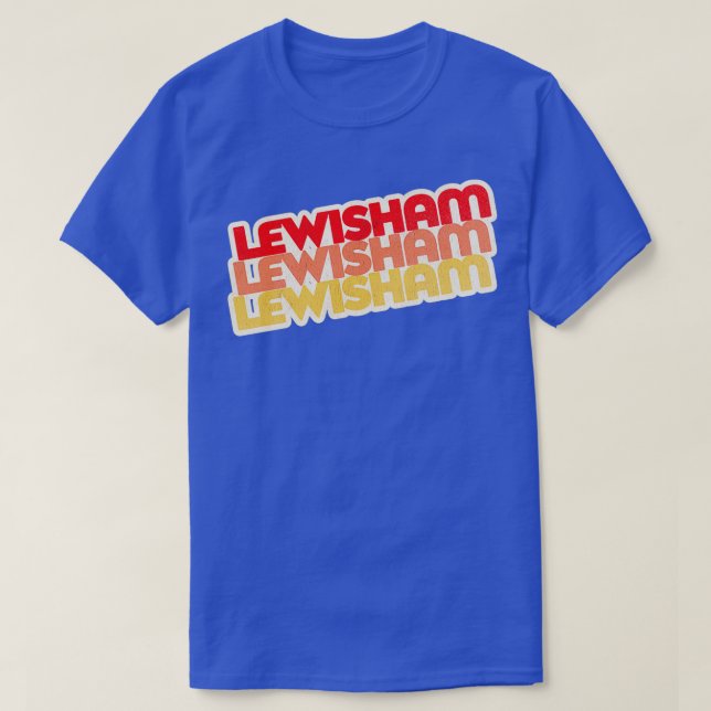 Lewisham Retro Stack T-Shirt (Design Front)
