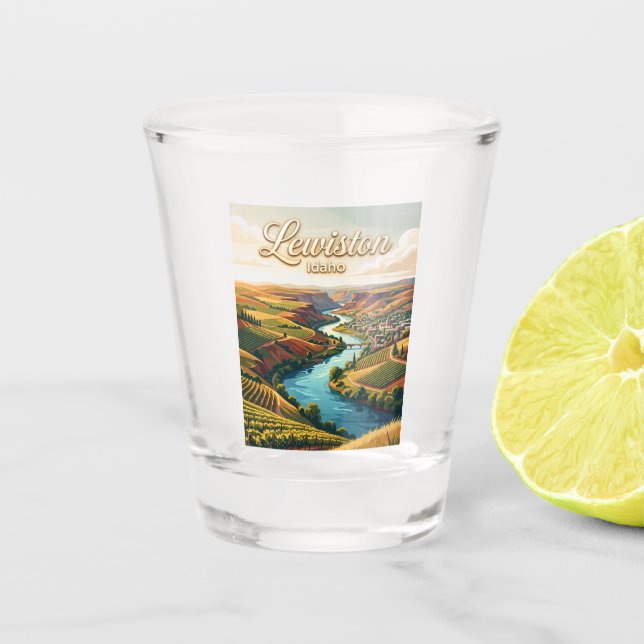 Lewiston Idaho Shot Glass (Front)