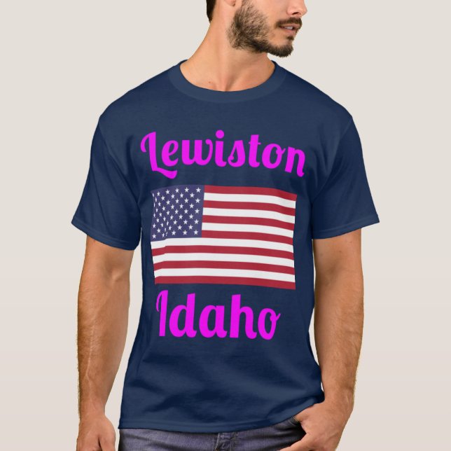 Lewiston Idaho Stylish Prints T-Shirt (Front)