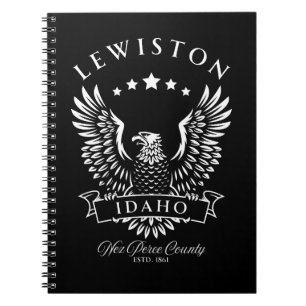 Lewiston Nez Perce County Idaho Vintage Eagle Notebook