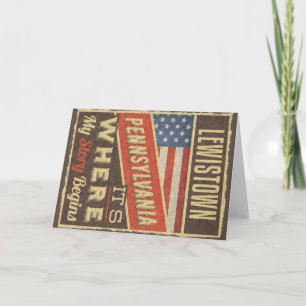 Lewistown Pennsylvania Card