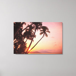 Lewolin Village, Illi Api Island, Selat Boleng Canvas Print