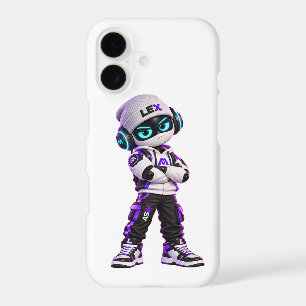 Lex Cute Futuristic AI Robot iPhone 17 Case