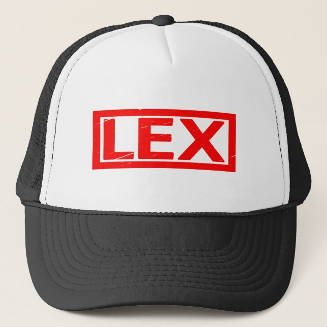 Lex Stamp Trucker Hat (Front)