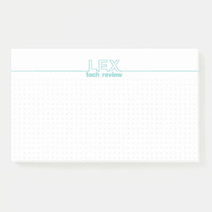 LEX TECH REVIEW Custom Post It Notes with logo