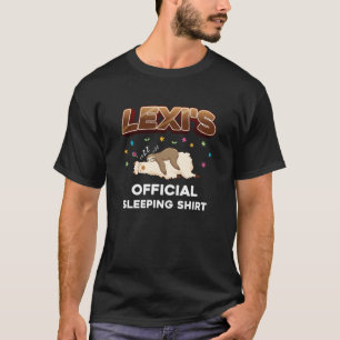 Lexi Name Gift Sleeping Shirt Sleep Napping
