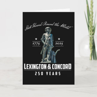 Lexington And Concord 250 Years _2  Card