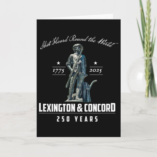 Lexington And Concord 250 Years _2  Card (Front)