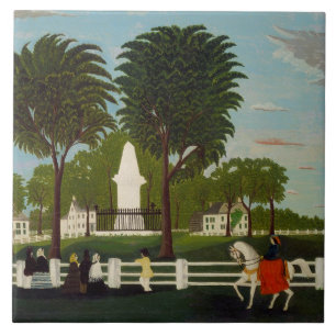 Lexington Battle Monument, c.1830 Tile