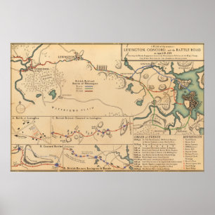 Lexington,Concord and the Battle Road Poster