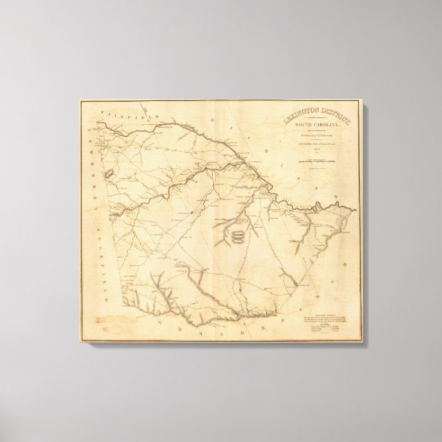 Lexington District, South Carolina Canvas Print (Front)