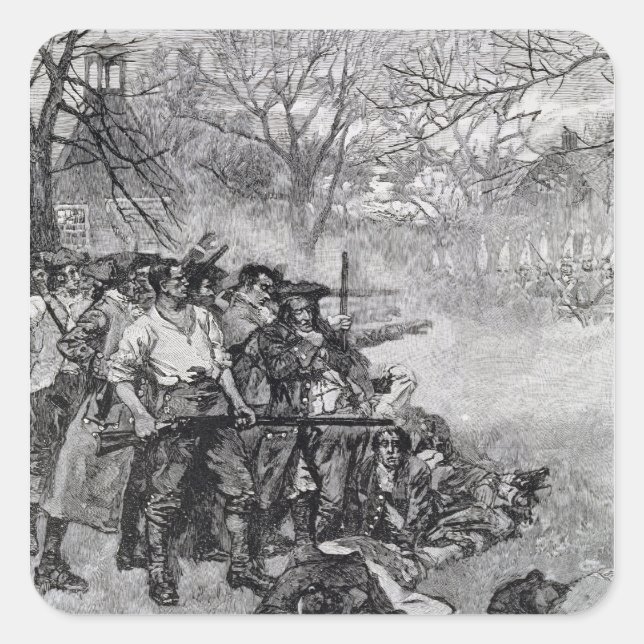 Lexington Green Square Sticker (Front)