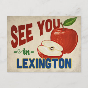 Lexington Kentucky Apple - Vintage Travel Postcard
