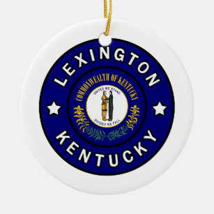 Lexington Kentucky Ceramic Tree Decoration
