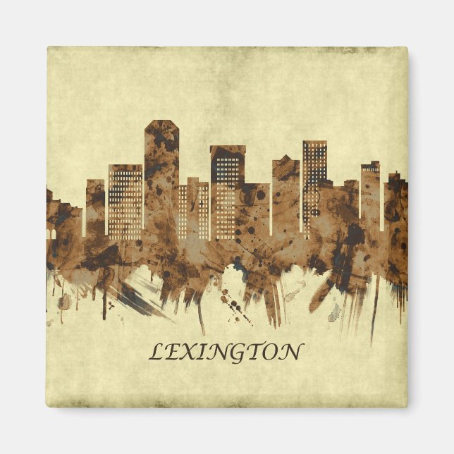 Lexington Kentucky Cityscape Magnet (Front)