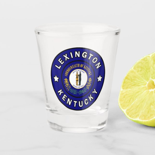 Lexington Kentucky Shot Glass (Front)