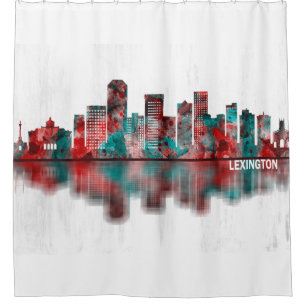 Lexington Kentucky Skyline Shower Curtain