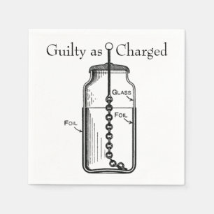 Leyden Jar Guilty as Charged Napkin