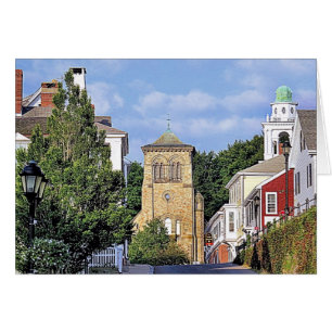 Leyden Street with a view of Town Square