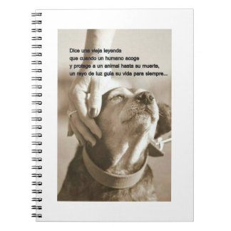 Leyenda sobre adoptar animales notebook