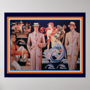 Leyendecker Art Deco Fashion Print 16 x 20