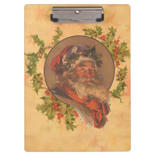 Leyendecker Father Christmas Antique Victorian Clipboard