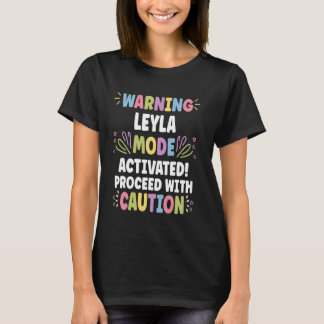 LEYLA Personalised Name Funny Cute Custom LEYLA Na T-Shirt