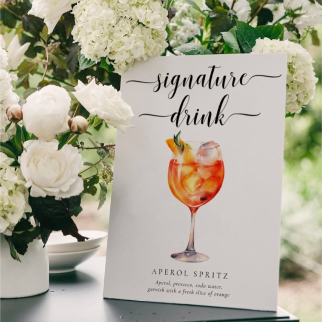 Leyton Modern Minimal Signature Drink Sign (Creator Uploaded)