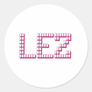 LEZ CLASSIC ROUND STICKER