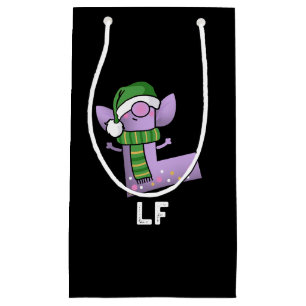 Lf Funny Letter L Pun Dark BG Small Gift Bag