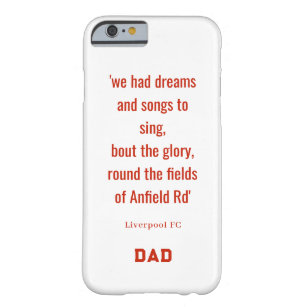 LFC phone case - the fields on Anfield Rd