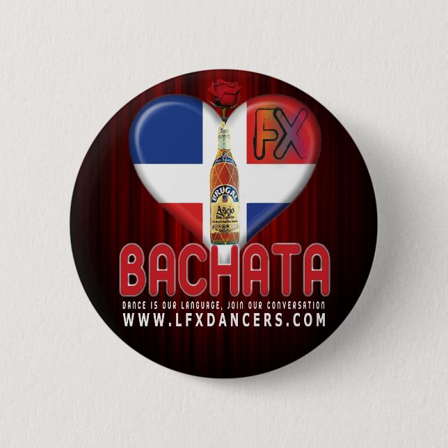 LFX Dancers Button Lyrical Bachata FX Rosa Brugal (Front)