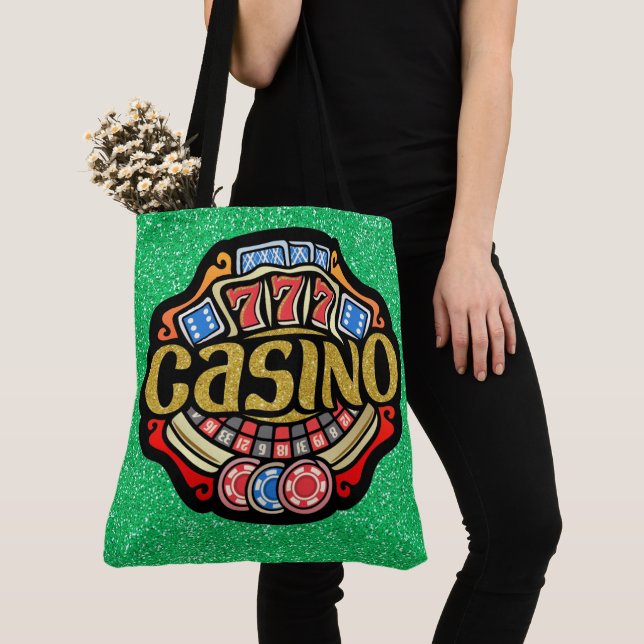 Lg. CASINO Tote - See Back (Close Up)