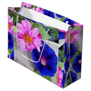 Lg Gift Bag Portulaca & Morning Glory