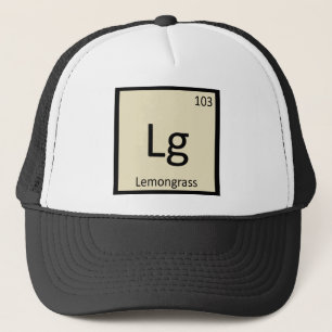 Lg - Lemongrass Chemistry Periodic Table Symbol Trucker Hat