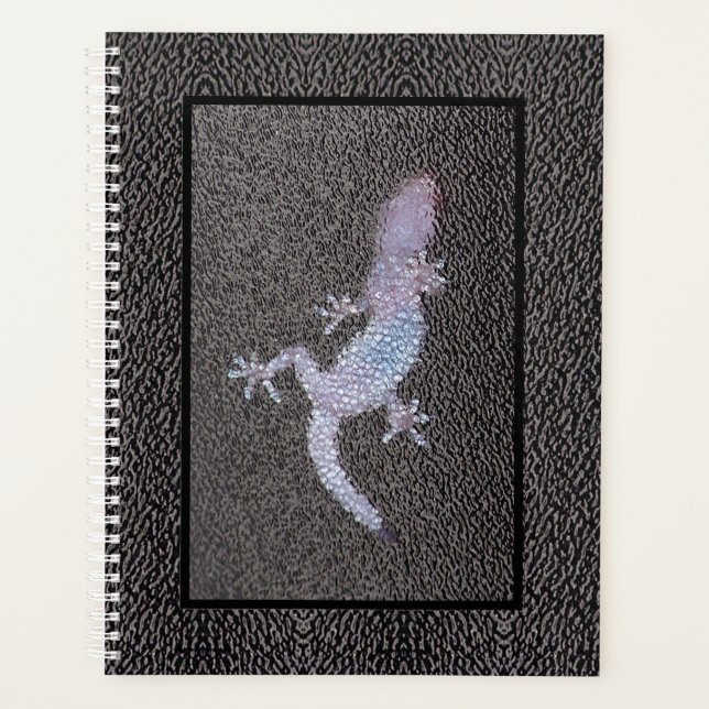 Lg Planner Gecko on Glass (Front)