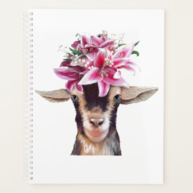 Lg Planner Lily the Goat (Front)