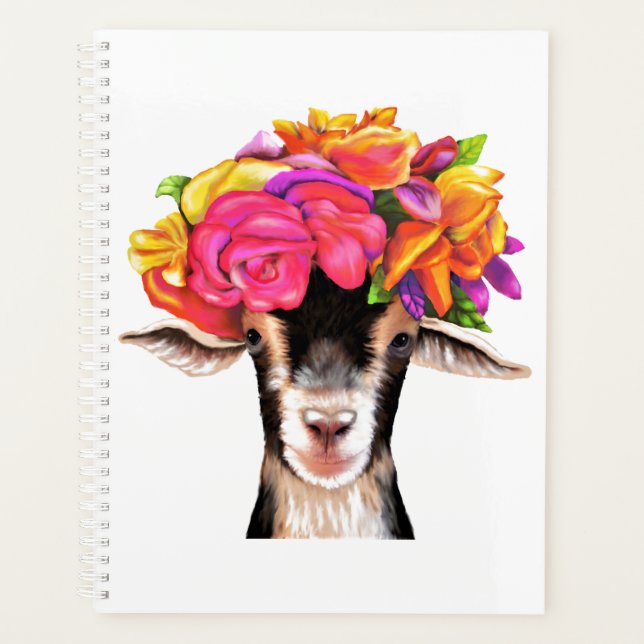 Lg Planner Posey the Goat (Front)