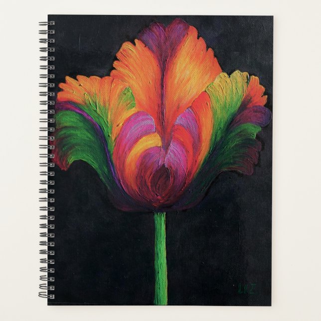 Lg Planner Rainbow Parrot Tulip (Front)
