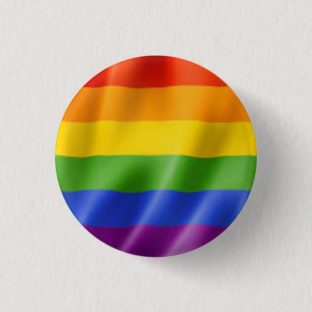 lgbt 3 cm round badge (Front)