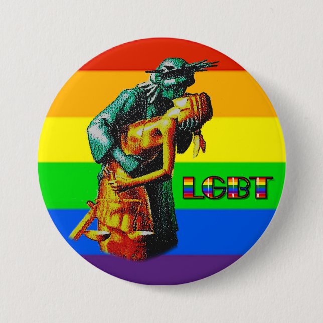 LGBT 7.5 CM ROUND BADGE (Front)