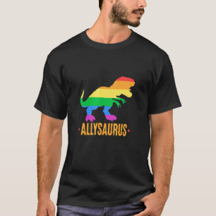 LGBT Ally Allysaurus Dinosaur Gay Lesbian Support T-Shirt