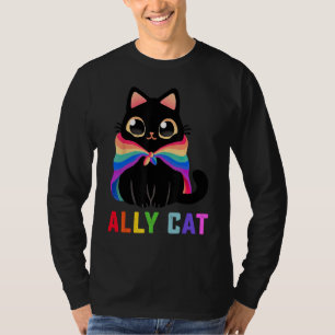 LGBT Ally Cat Be Kind Gay Rainbow  LGBTQ 1 T-Shirt