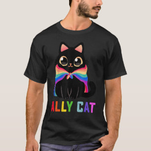 LGBT Ally Cat Be Kind Gay Rainbow LGBTQ 1 T-Shirt