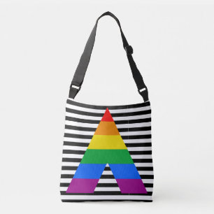 LGBT Ally Pride Flag Colours All-Over-Print Crossbody Bag