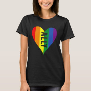 Lgbt Ally  Pride Gay Peace Homosexual Lesbian Rain T-Shirt